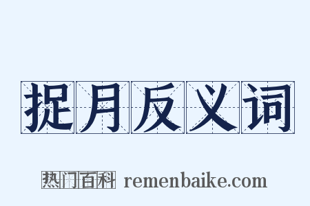 捉月反义词是什么意思的图片
